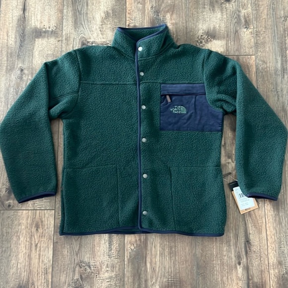 The North Face Other - THE NORTH FACE MENS SHERPA Green Fleece Scarab Corduroy JACKET Size L